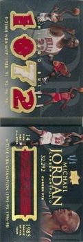 2008-09 Upper Deck Exquisite Collection - Hinged Cards #MJ15 Michael Jordan 1072 Front
