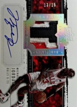 2009-10 Upper Deck Exquisite Collection - Noble Nameplates #N-MI Michael Jordan Front
