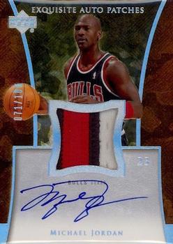 2004-05 Upper Deck Exquisite Collection - Patches Autographs #AP-MJ Michael Jordan Front