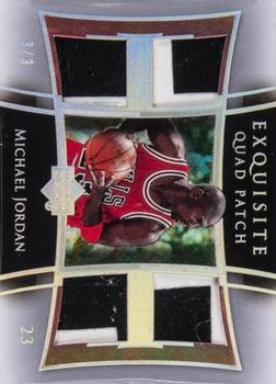 2004-05 Upper Deck Exquisite Collection - Patches Quad #E4P-MJ Michael Jordan Front