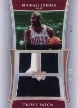 2004-05 Upper Deck Exquisite Collection - Patches Triple #E3P-MJ Michael Jordan Front