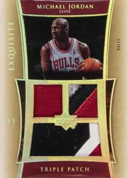 2004-05 Upper Deck Exquisite Collection - Patches Triple Parallel #E3P-MJ Michael Jordan Front