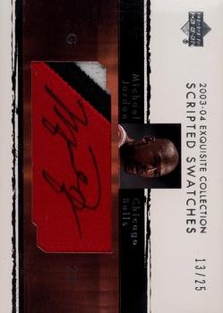 2003-04 Upper Deck Exquisite Collection - Scripted Swatches #SS-MJ Michael Jordan Front