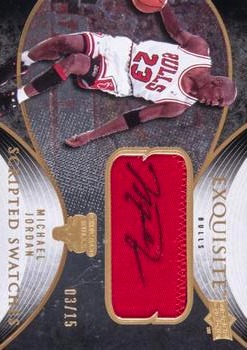 2007-08 Upper Deck Exquisite Collection - Scripted Swatches #SS-MI Michael Jordan Front