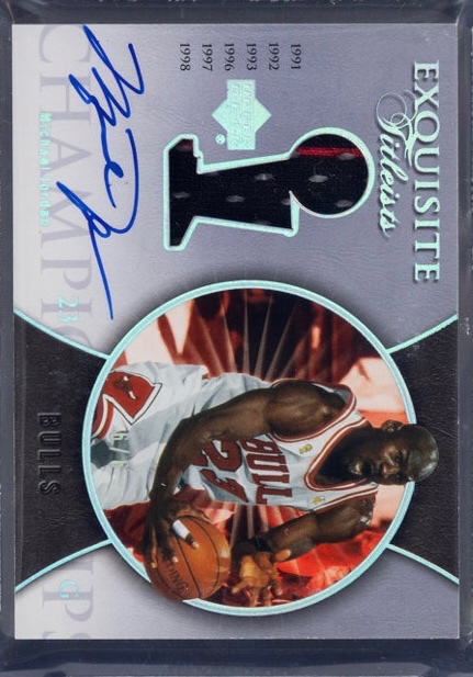 2004-05 Upper Deck Exquisite Collection - Titleists #ET-MJ Michael Jordan Front