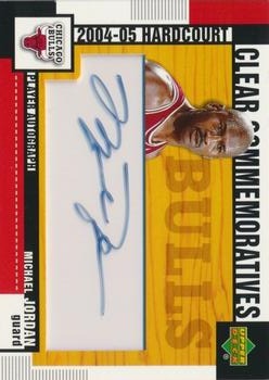 2004-05 Upper Deck Hardcourt - Clear Commemorative Autographs #HCC-MJ Michael Jordan Front