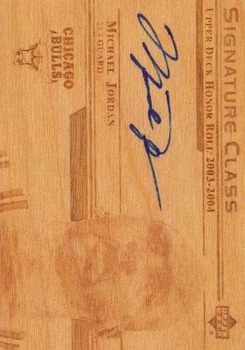 2003-04 Upper Deck Honor Roll - Signature Class #SC11 Michael Jordan Front