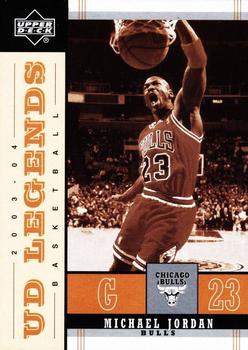 2003-04 Upper Deck Legends - Throwback #14 Michael Jordan Front