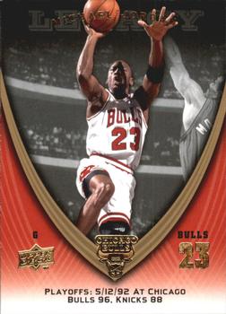 2008-09 Upper Deck Michael Jordan Legacy Collection #1008 Michael Jordan - Game 1008 Front