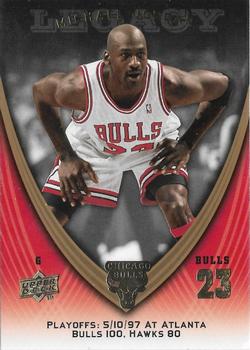 2008-09 Upper Deck Michael Jordan Legacy Collection #1075 Michael Jordan - Game 1075 Front