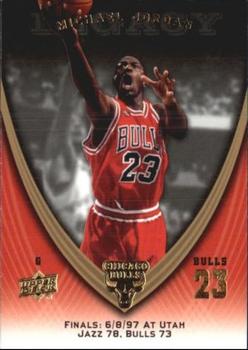 2008-09 Upper Deck Michael Jordan Legacy Collection #1086 Michael Jordan - Game 1086 Front