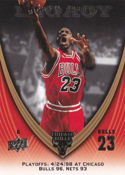 2008-09 Upper Deck Michael Jordan Legacy Collection #1087 Michael Jordan - Game 1087 Front