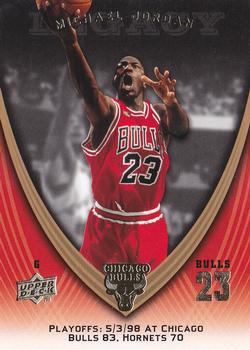 2008-09 Upper Deck Michael Jordan Legacy Collection #1092 Michael Jordan - Game 1092 Front