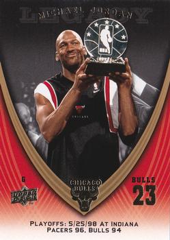 2008-09 Upper Deck Michael Jordan Legacy Collection #1100 Michael Jordan - Game 1100 Front