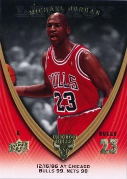 2008-09 Upper Deck Michael Jordan Legacy Collection #122 Michael Jordan - Game 122 Front