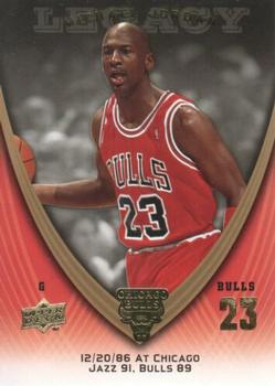 2008-09 Upper Deck Michael Jordan Legacy Collection #124 Michael Jordan - Game 124 Front
