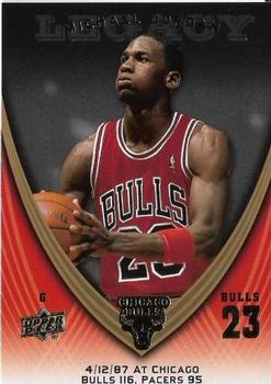 2008-09 Upper Deck Michael Jordan Legacy Collection #179 Michael Jordan - Game 179 Front