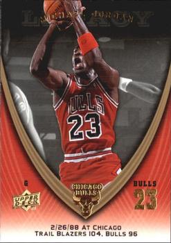 2008-09 Upper Deck Michael Jordan Legacy Collection #236 Michael Jordan - Game 236 Front