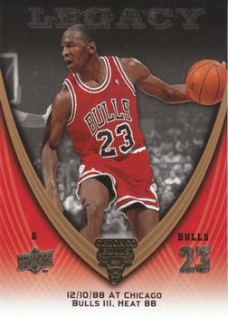 2008-09 Upper Deck Michael Jordan Legacy Collection #283 Michael Jordan - Game 283 Front