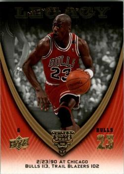 2008-09 Upper Deck Michael Jordan Legacy Collection #398 Michael Jordan - Game 398 Front