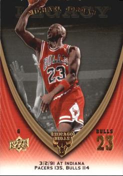 2008-09 Upper Deck Michael Jordan Legacy Collection #483 Michael Jordan - Game 483 Front