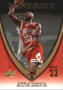 2008-09 Upper Deck Michael Jordan Legacy Collection #489 Michael Jordan - Game 489 Front