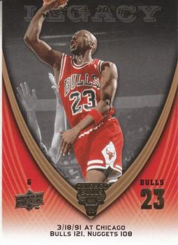 2008-09 Upper Deck Michael Jordan Legacy Collection #491 Michael Jordan - Game 491 Front