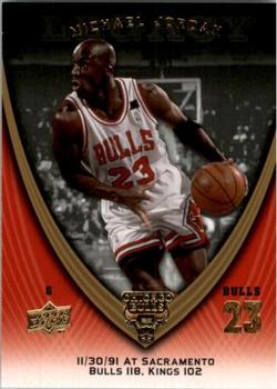 2008-09 Upper Deck Michael Jordan Legacy Collection #524 Michael Jordan - Game 524 Front