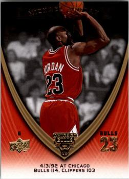2008-09 Upper Deck Michael Jordan Legacy Collection #582 Michael Jordan - Game 582 Front