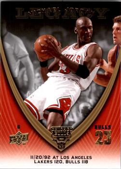 2008-09 Upper Deck Michael Jordan Legacy Collection #598 Michael Jordan - Game 598 Front