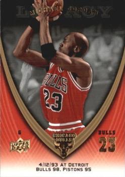 2008-09 Upper Deck Michael Jordan Legacy Collection #660 Michael Jordan - Game 660 Front