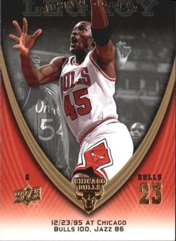 2008-09 Upper Deck Michael Jordan Legacy Collection #709 Michael Jordan - Game 709 Front