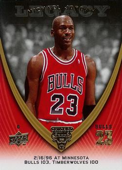 2008-09 Upper Deck Michael Jordan Legacy Collection #734 Michael Jordan - Game 734 Front