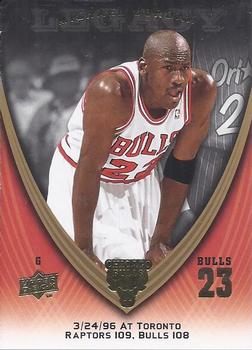 2008-09 Upper Deck Michael Jordan Legacy Collection #752 Michael Jordan - Game 752 Front