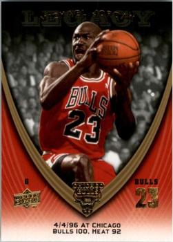 2008-09 Upper Deck Michael Jordan Legacy Collection #756 Michael Jordan - Game 756 Front