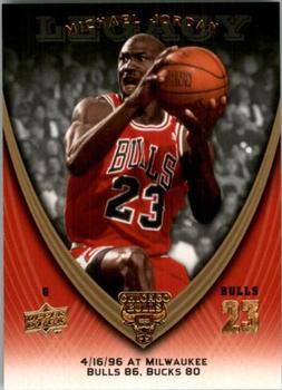2008-09 Upper Deck Michael Jordan Legacy Collection #763 Michael Jordan - Game 763 Front