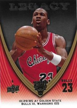 2008-09 Upper Deck Michael Jordan Legacy Collection #85 Michael Jordan - Game 85 Front