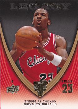 2008-09 Upper Deck Michael Jordan Legacy Collection #86 Michael Jordan - Game 86 Front