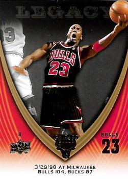 2008-09 Upper Deck Michael Jordan Legacy Collection #920 Michael Jordan - Game 920 Front