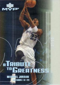 2003-04 Upper Deck MVP - A Tribute to Greatness Platinum #MJ4 Michael Jordan Front