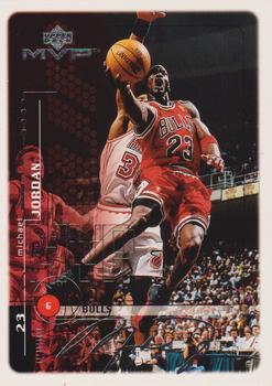 1999-00 Upper Deck MVP - Promos #S1 Michael Jordan - Silver Script promo Front