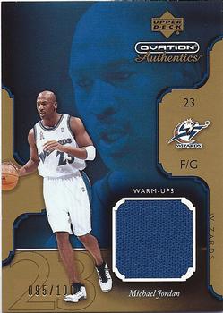 2002-03 Upper Deck Ovation - Authentics Warm-Ups Gold #MJ-W Michael Jordan Front