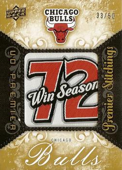 2008-09 Upper Deck Premier - Premier Stitchings Level 1 (50) #PS-CHI Scottie Pippen / Michael Jordan / Dennis Rodman Front