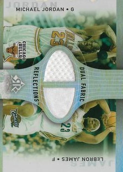 2006-07 Upper Deck Reflections - Dual Fabric Reflections #DR-JJ Michael Jordan / LeBron James Front