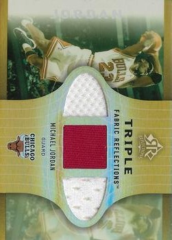 2006-07 Upper Deck Reflections - Triple Fabric Gold #TFR-MJ Michael Jordan Front