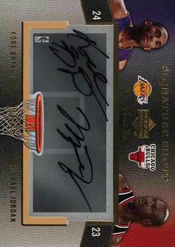2007-08 Upper Deck Sweet Shot - Signature Shots Acetate Dual #DA-JB Michael Jordan / Kobe Bryant Front