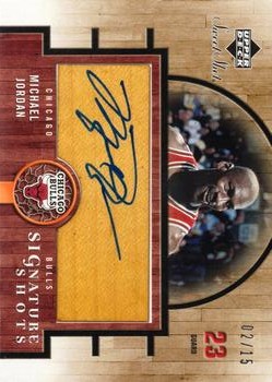 2005-06 Upper Deck Sweet Shot - Signature Shots Wood #SSW-MJ Michael Jordan Front