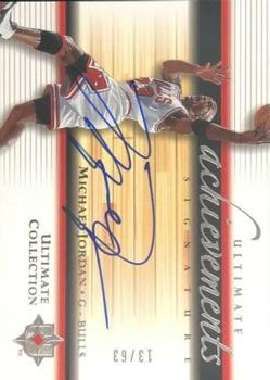 2005-06 Upper Deck Ultimate Collection - Achievements Signatures #UA-MJ Michael Jordan Front