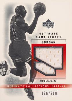 2003-04 Upper Deck Ultimate Collection - Jerseys #MJ-J Michael Jordan Front