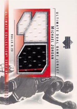 2003-04 Upper Deck Ultimate Collection - Jerseys Dual #MJ-2J Michael Jordan Front